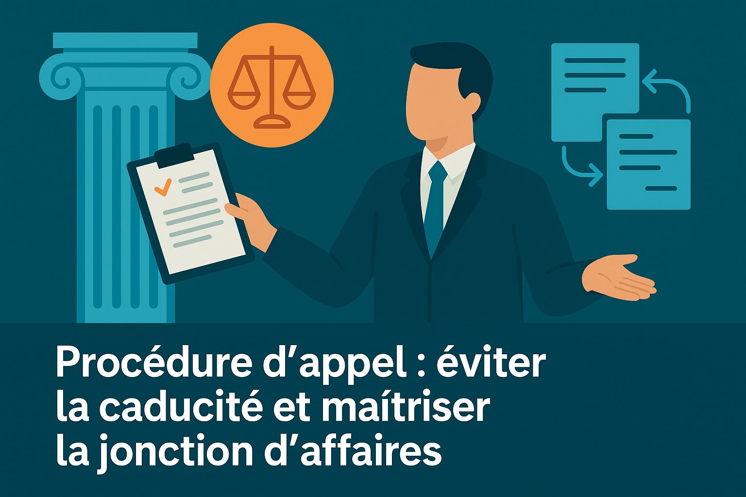 Caducité procédure d'appel : jonction